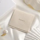 PandaSew 6*6 Cm Pink Comfortable Feeling Logo Custom Microfiber Envelop Jewelry Packaging Pouch