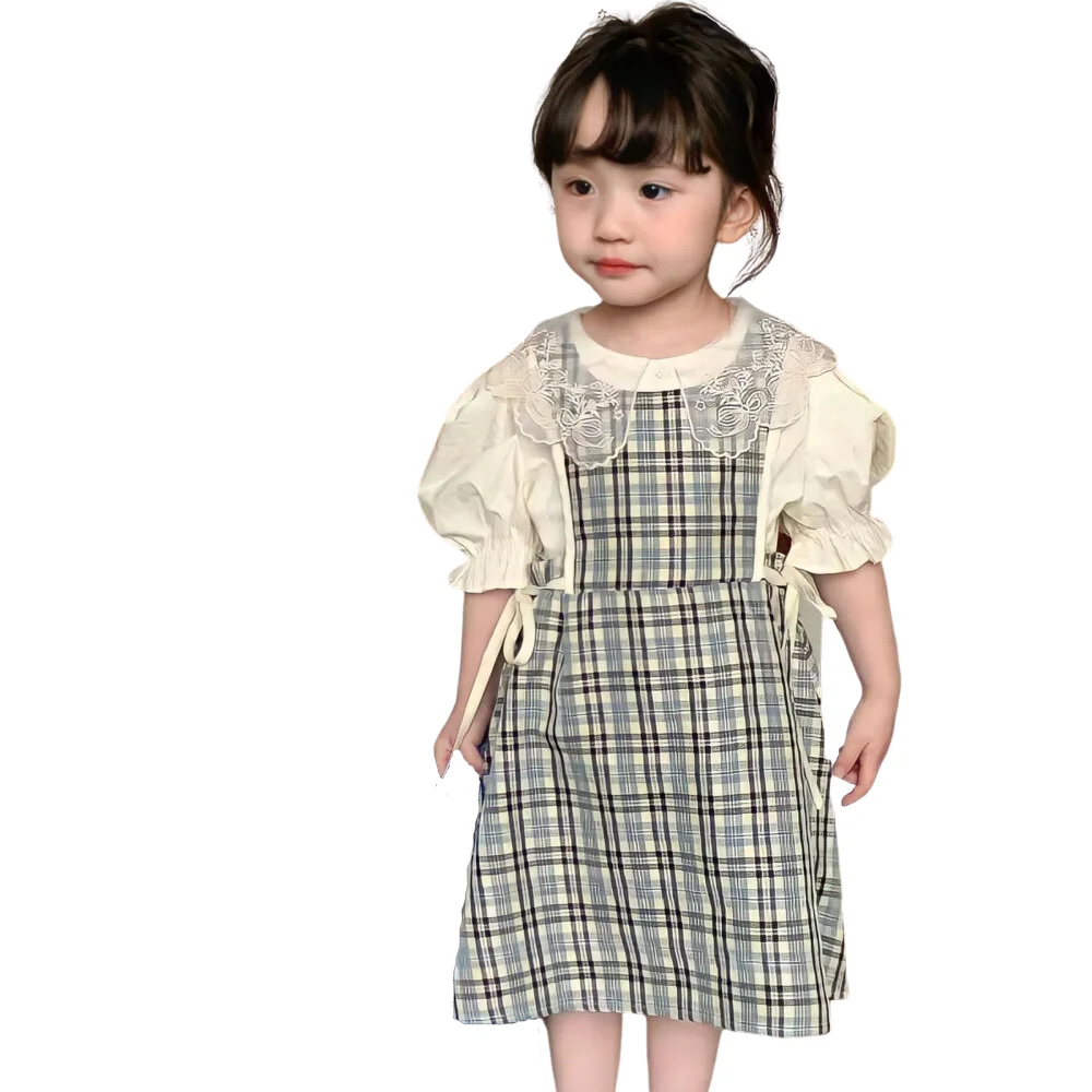 Kids Suppleness Custom Design Kid Girls Fashion Summer Clothing Customize Sleeves Baby Girl's Dresses Affordable Price Wholesale