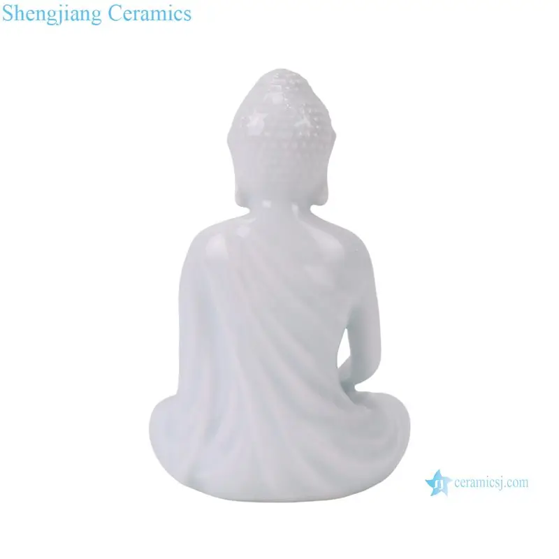 RXDD Series Green Glaze Ceramic Buddha Different Postures Religion Products