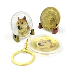 Custom Shape Made Crypto Stamping Printing Pure Copper Silver Gold Plated Souvenir Dogecoin