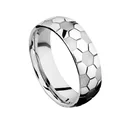 Football Ring Wholesale New High Quality World Cup Fan Fantasy Football Stainless Steel Men Ring