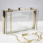 Acrylic Handbag Acrylicfashionacrylic Clear Women Acrylic Cluth Bag Crystal Acrylic Box Handbag Purse