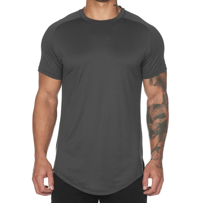 Custom Logo High Quality Selling Men's Short Sleeve Gym Wear Outside Sports T-shirt  Sportswear