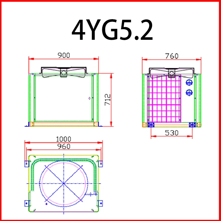5HP to 25HP Cold Room Condensing Unit Box Type Refrigeration Unit air Cooled Condensing Low-noise Refrigeration Unit