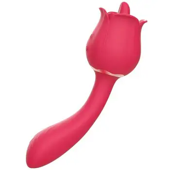 rose toys sucking vibrator for women tongue licking the rose clitoris stimulator vibrator rose shaped