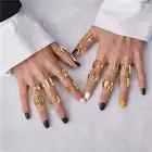 Letter Ring 2021 Trendy Adjustable 18k Gold Plated A-Z Letter Ring Gold Plated Ring Adjuster