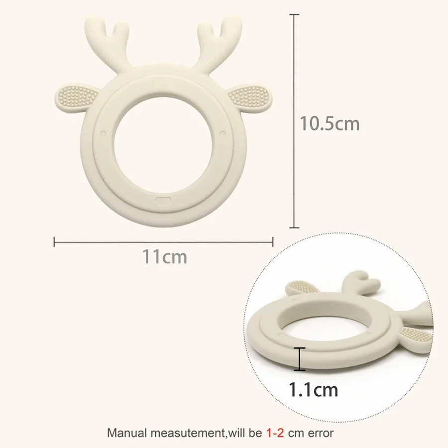 product exquisite workmanship silicone wood teethers non toxic antler shape molar toy soft baby molar toy in whale design-1