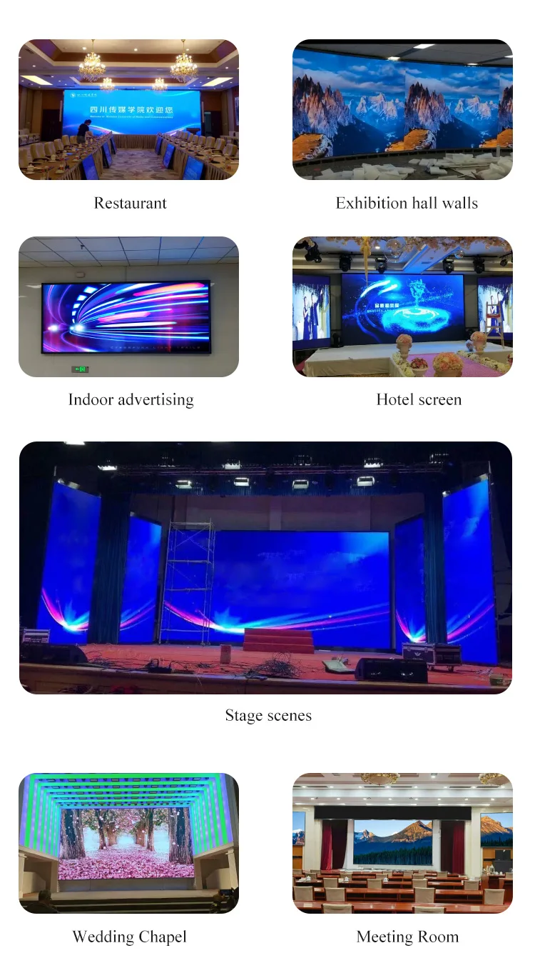 Full Color 4k Video 1080p Big P1 25 P1 53 P1 66 P1 83 P1 86 Video Wall