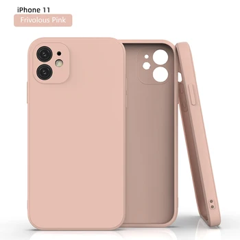 New 2020 Mobile Back Cover Silicone Phone Case For iPhone XR XS MAX Silicon Case Soft Rubber Shockproof For iPhone 11/12 Case
