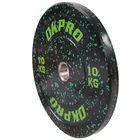 Weight Lifting Cross Fitness Power Weight Lifting Rubber Barbell Bumper Plates