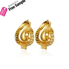 Jewelry China Wholesale New Fashion Earrings Products 2021 Gold Plated Huggie Earings Jewelry Import From China