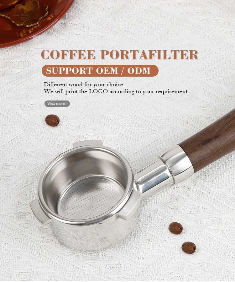 Mm Bottomless Naked Portafilter Detachable Stainless Steel Bottomless