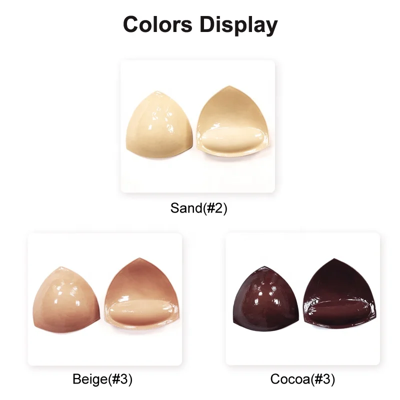 Triangle Soft Reusable Breast Cleavage Sticky Inserts Push Up Silicone Double Sided Adhesive Bra Pads