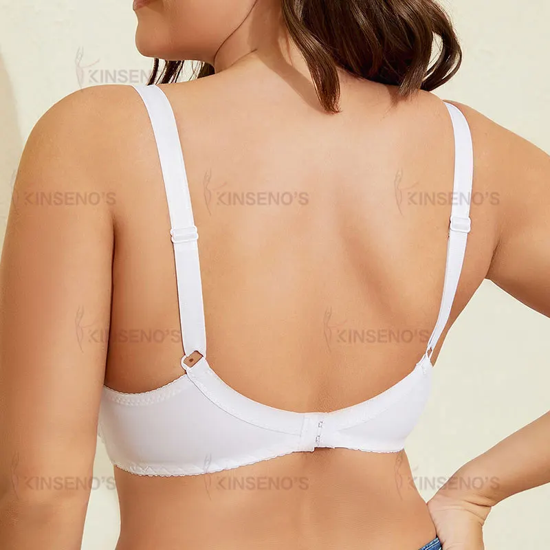 plus size thin cup lace bra