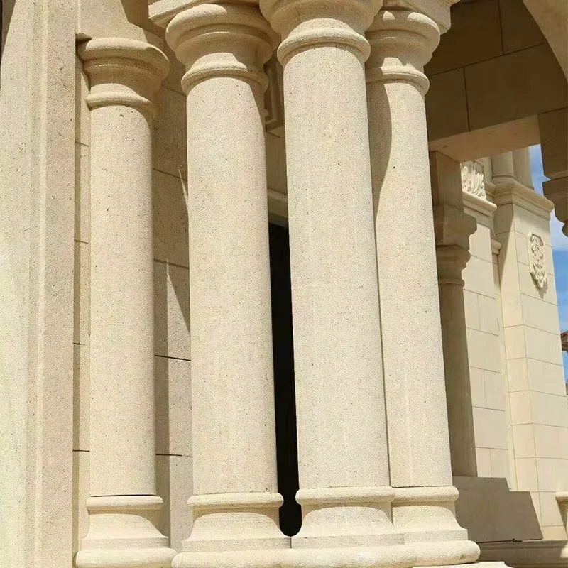 product modern style yellow beige limestone exterior wall cladding honed surface for villa projects stone cladding exterior-2