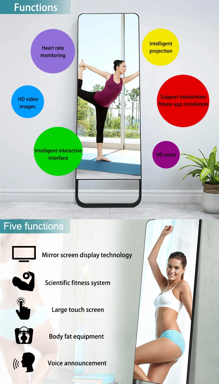 New Magic Exercise Mirror Gym Interactive Health Full Body Sport Gym