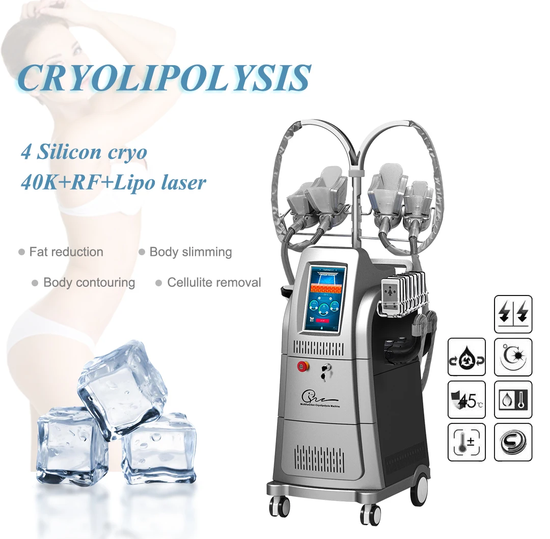 Cryolipolysis Fat Freezing Machine 4 Handles 3 <h2>Key Features of  Cryolipolysis Fat Freezing Machine</h2> <ul> <li>Achieve Your Dream Body Today</li> <li>Innovative Fat Freezing Technology</li> <li>Transform Your Shape with Ultrasonic Cavitation</li> <li>Firm and Sculpt with Lipo Laser</li> <li>Experience Exquisite Body Shaping Solutions</li> </ul> <div id="gtx-trans" style="position: absolute; left: 57px; top: 40.5156px;"> <div class="gtx-trans-icon"></div> </div> Cryolipolysis Fat Freezing Machine 4 Handles