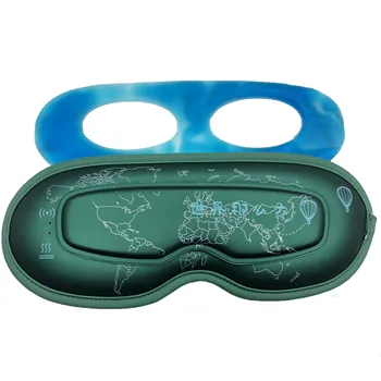 Heat Vibration Sleep Eye Mask, Temperature Vibration Intensity Can Be Adjusted, Visual Area Design Weighted Sleeping Eye Mask