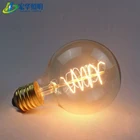 60 Bulb G80 E27 60 Watt Clear Globe Shape Filament Lamp Edison Bulb
