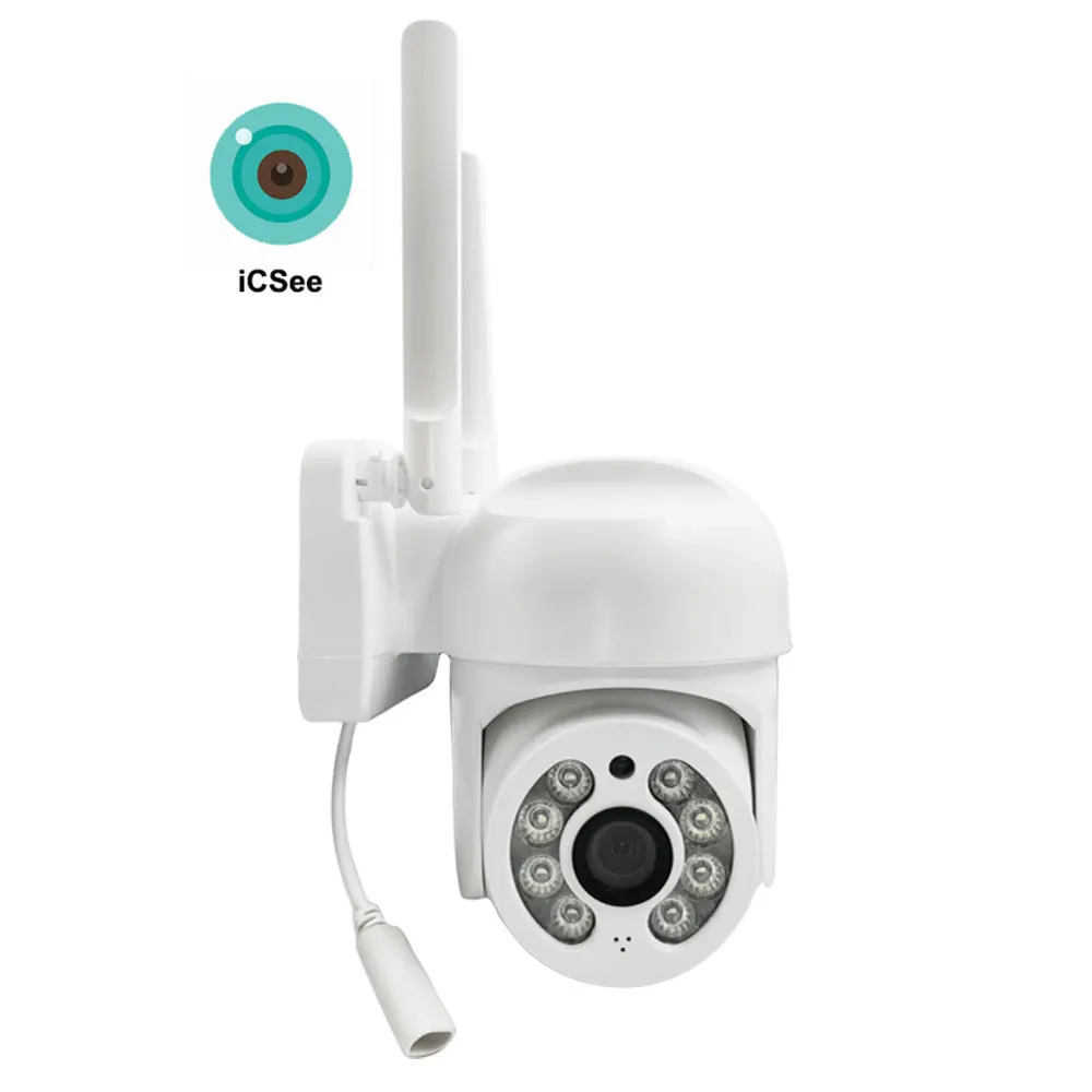 ICSEE 1080P PTZ WIFI Camera IP Wireless Outdoor Two Way Audio Dome Security  Auto Tracking CCTV  2MP Network Camera Surveillance