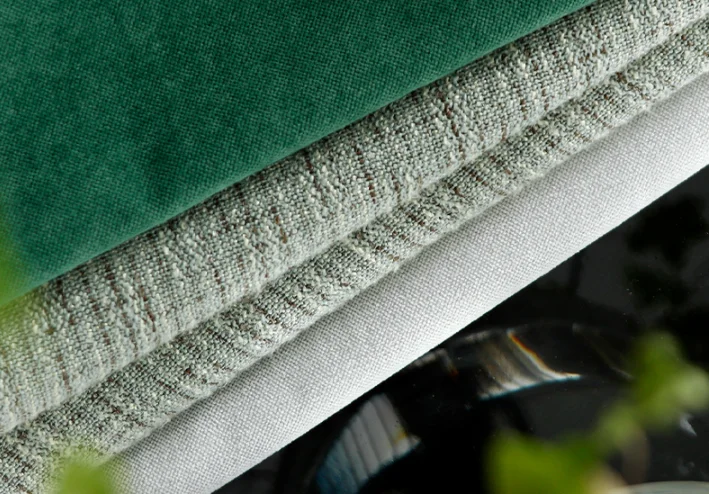 Amazon light luxury customized jacquard curtain fabric for hotel blackout curtain fabric