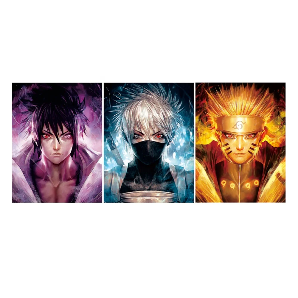 3d Anime Posters 3d Triple Transition Flip Poster Wall Art Home Decor 3d  Lenticular Poster Wall Art Stickers Gifts - Buy 3d Lenticular Poster,3d  Poster,Anime Poster Product on 