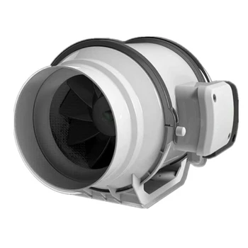 Large Air Volume Mixed Flow Duct Ventilating Fan Booster Pipe Fan Indoor Air Supply System Toilet Exhaust Fan