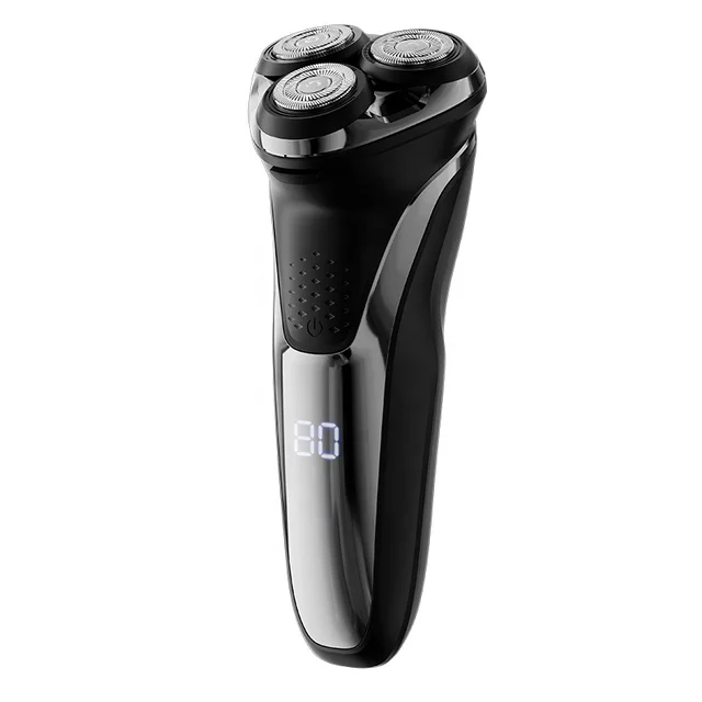 3D Rechargeable Waterproof Electric Shaver Wet Dry Rotary Shavers Electric Shaving Razor for Men