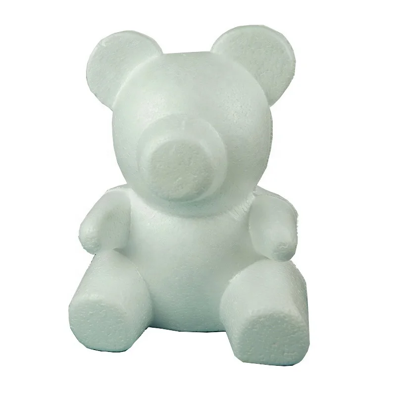 Wholesale Polystyrene Styrofoam Teddy  Foam Bear  Teddy For Valentine's Day