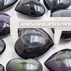 Obsidian Obsidian Wholesale Natural High Quality Hand Carved Rainbow Obsidian Heart Healing Crystals