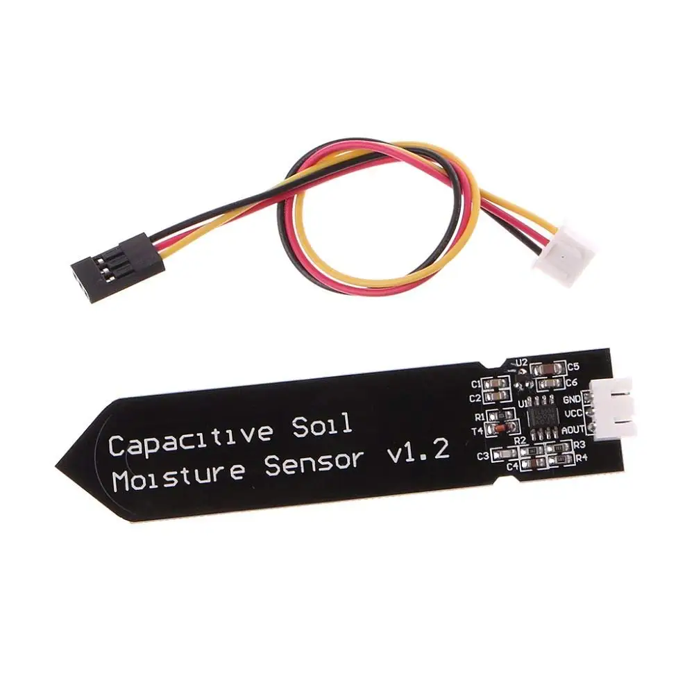 Soil Moisture Sensor Capacitive Type Corrosion Resistant Wide Voltage Work Module with Cable 