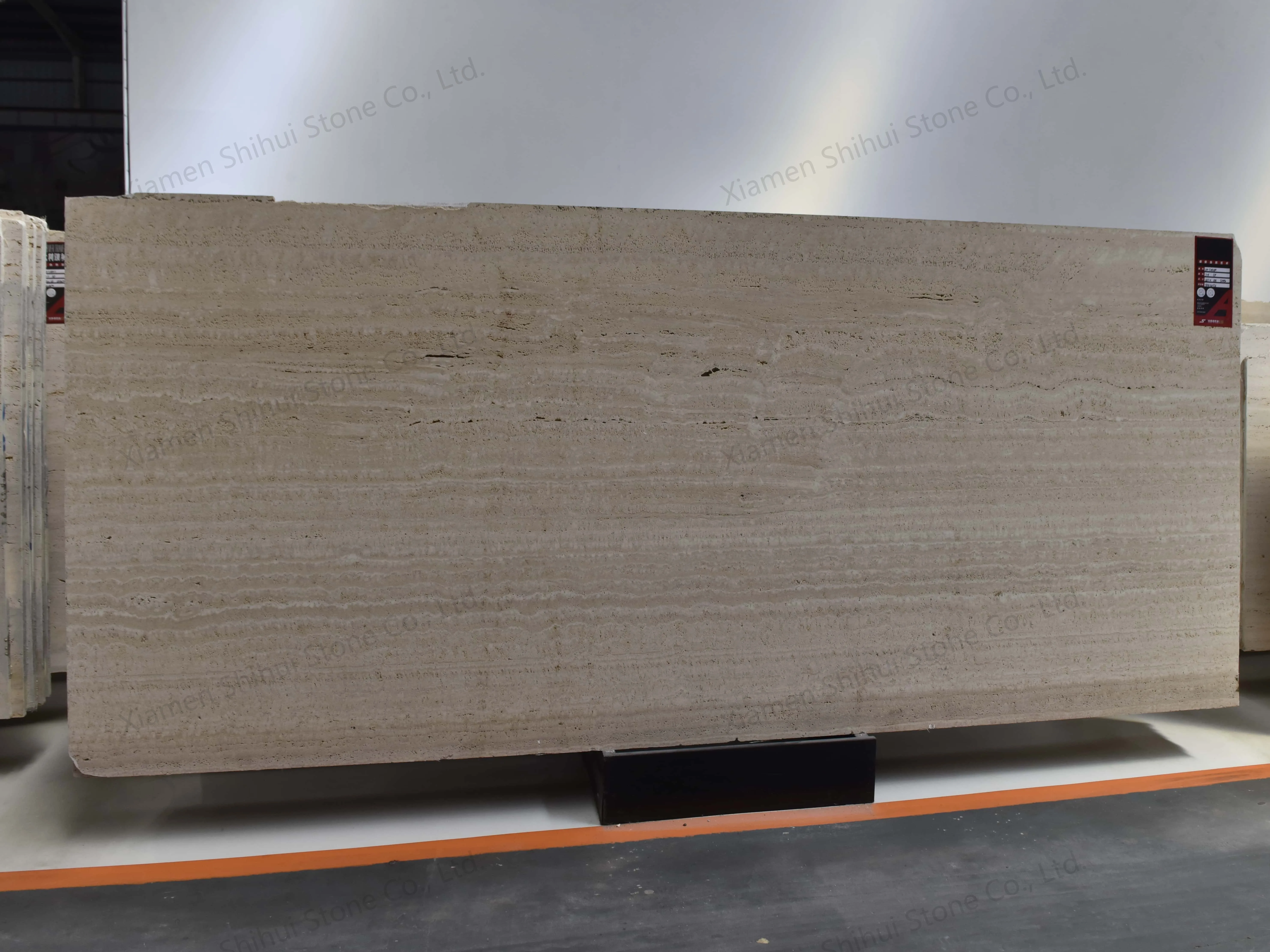 product paiastone modern design beige roman travertine stone slab natural polished marble tile for hotel interior honed wall cladding-1