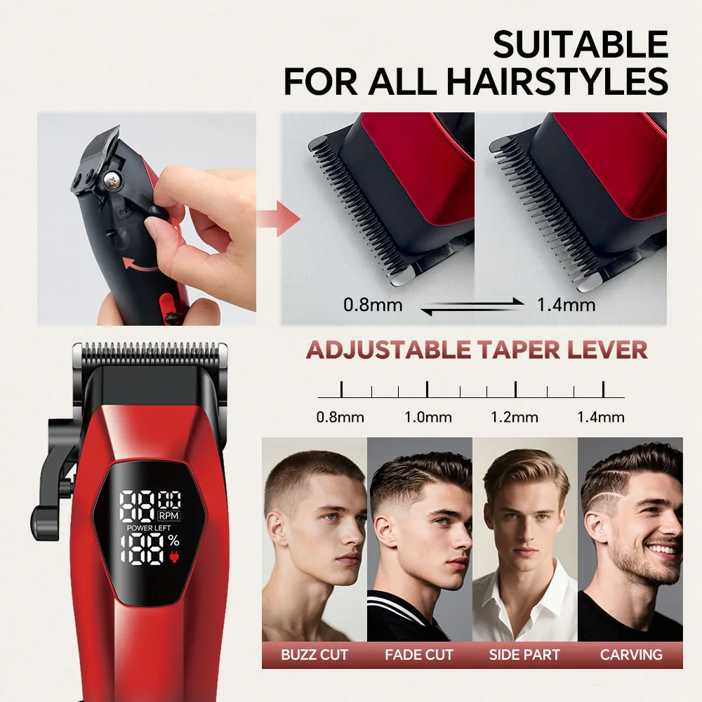 Customizable Electric Hair for Clipper Trimmer for Men Home Commercial Professional Use for Household Hotel Direct Factory supplier