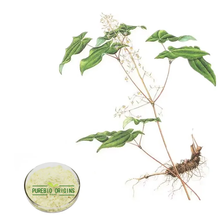 Wholesale Price Epimedium Extract Icariin Powder Horny Goat Weed