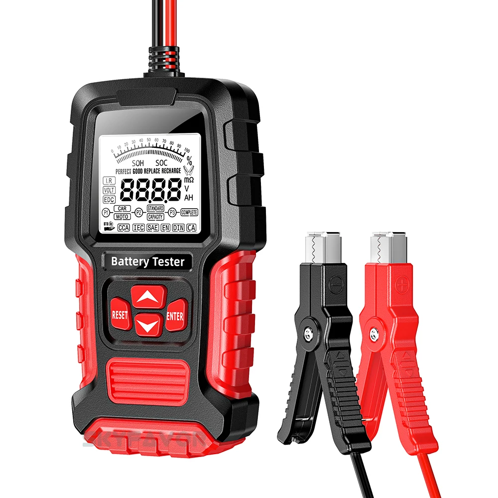 Automatic Maintenance-free deepcycle battery tester Universal 12V 24V lead acid battery CCA internal resistance tester analyzer