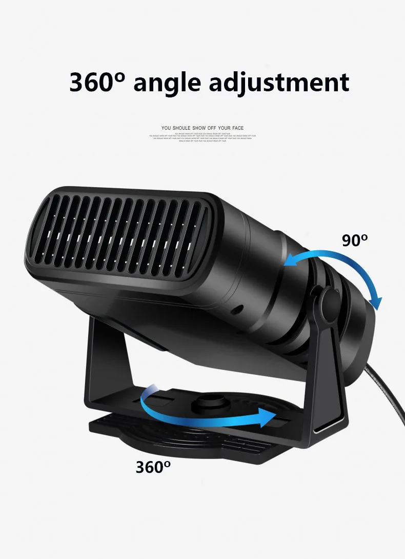 Car Heater, Portable, 12V, 6-Inch, Plastic - detail 4