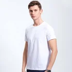Cotton 100% Cotton T-shirt Best Price 180gsm 100% Cotton Custom LOGO Printing Plain White T Shirts For Men