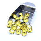 Topaz Topaz Stone Factory Wholesale Price Round Shape Loose Gemstone Light Topaz K9 Fancy Glass Stones