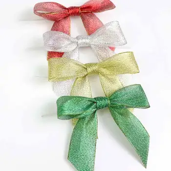 webbing, four hand tied bows, decorative webbing, magic wand bow, scallion ribbon, ribbon, ribbon bow.