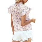 Girls Tops Summer Baby Pink Butterfly Sleeve High Quality Fashion Blouse Clothes Girls Blouse Tops