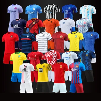 High Quality Customized Football Uniform 31 Teams' Jersey For Men T shirt Sport Wear Set