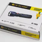 Torch With Led Flashlight Torches JY SUPER NEW HOT SALE LITHIUM RECHARGEABLE LED TORCH JY-1702 FLASHLIGHT WITH COB