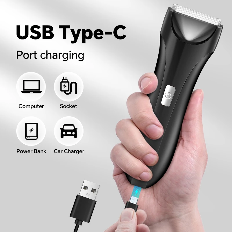 USB Charging Electric Body Trimmer Women's Shaver and Men's Hair Clipper Private Electric Hair Trimmer Egg Clipper for Women supplier
