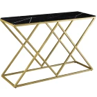 Table New Design Stainless Steel Console Table Mirror Top X Console Table Living Room Furniture