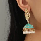 Ethnic 2021 New Fashion Earrings Indian Ethnic Fashion Bell Pearl Earrings Factory Wholesale