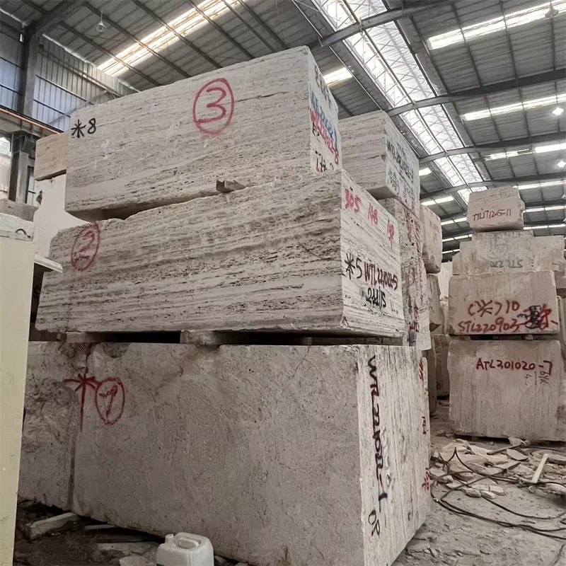 product high quality modern design beige travertine block for hotel exterior wall floor decor polished square travertine 1 year warranty-3