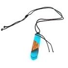 Solid Wood Necklace Hot Sale New Solid Wood Resin Pendant Solidification Time Creative Necklace Jewelry