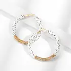 Earring Hot Sale Bohemian Handmade Soft Clay Earring Mix Color C Shape Polymer Clay Earring Clay Earring For Women Girls