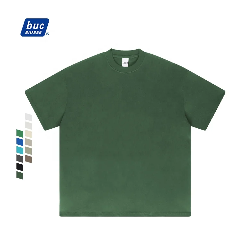 2023 New 425 Gsm Plain Drop Shoulder Men T Shirts Custom Heavyweight Unisex T-shirt