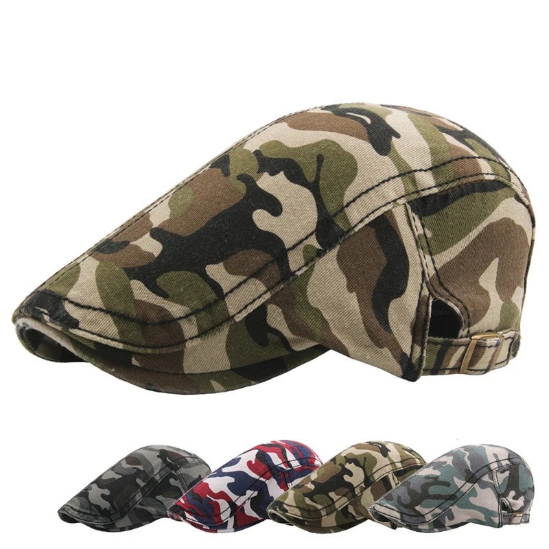 camouflage beret hat